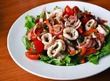 Салат из кальмаров с оливками