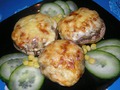 Фаршированные шампиньоны.