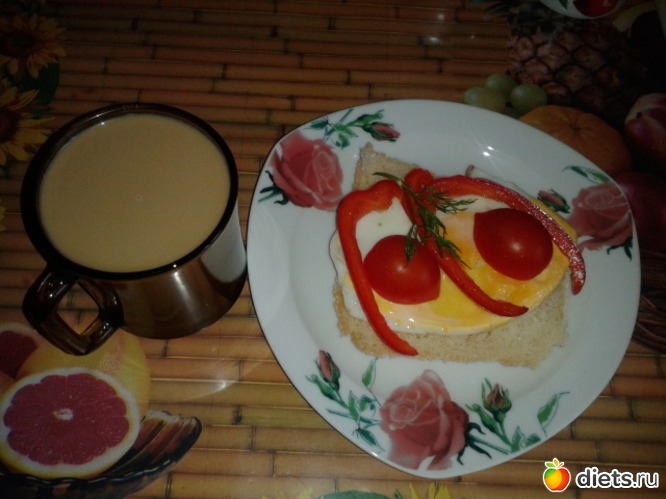 бутерброд с яичницей, альбом: Мои завтраки