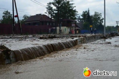 Наводнение в Тункинской долине (курорт Аршан)