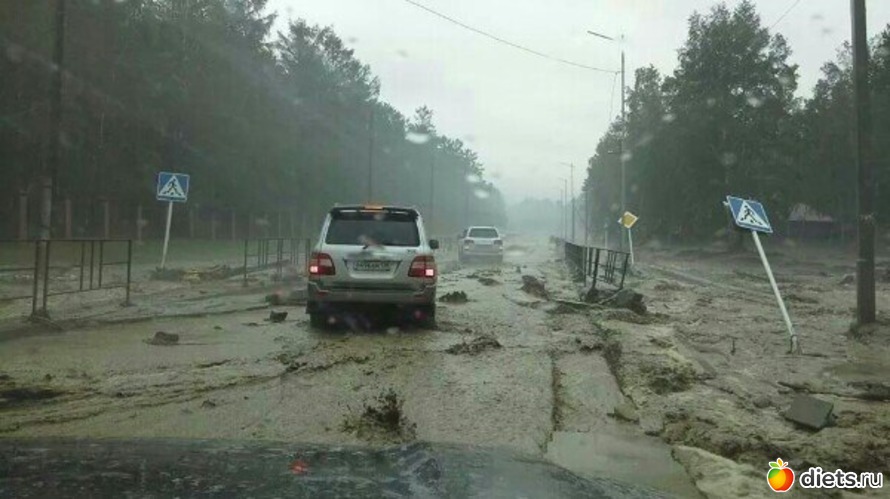 8 фото: Наводнение в Тункинской долине (курорт Аршан)