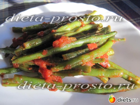 Стручковая фасоль в томатном соусе, альбом: Рецепты