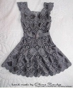 Платье с вязанием.