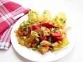 Куриное филе с овощами *Белки:17 г Жиры:2 г Углеводы:1,6 г Калорийность:92 ккал*