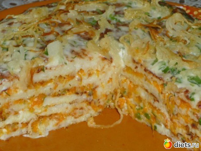Овощной торт, альбом: рецепты диетические