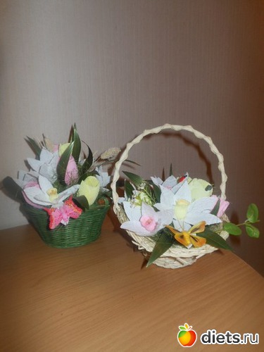 к 8-му марта, альбом: букеты из гофро бумаги