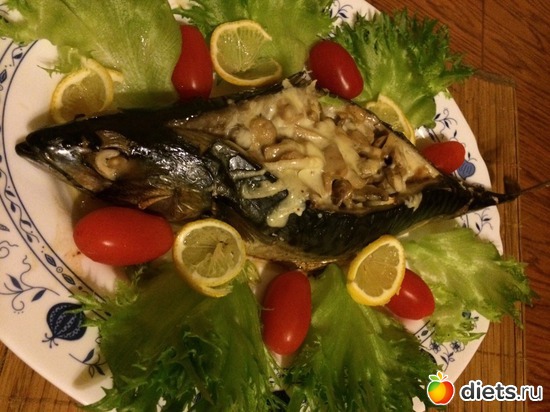 Скумбрия фаршированная, альбом: Блюда из рыбы и морепродуктов