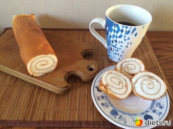 Рулет, альбом: Дю Выпечка без отрубей в рецепте