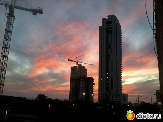 Вечер. Октярь 2014. Вид из окна, альбом: Природа...