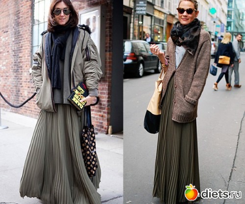 С чем носить пуховик