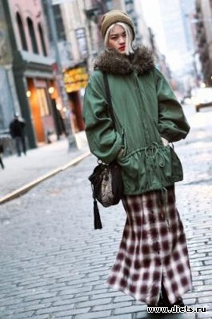 С чем носить пуховик