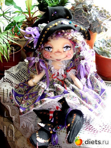 Текстильная кукла Маленькая волшебница 2, альбом: Куклы и игрушки БРЕЛЕНЫ - 2