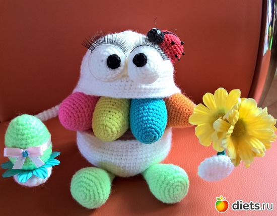 Обжорливый Яйчик, альбом: Мое хобби.Вязаные игрушки.