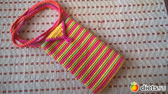 Сумочка для телефона, альбом: Мое хобби.Вязаные игрушки.