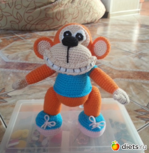 Обезьян, альбом: Мое хобби.Вязаные игрушки.