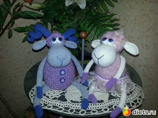 Романтичная парочка, альбом: Мое хобби.Вязаные игрушки.