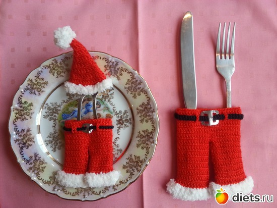 Сервировка Новогоднего стола, альбом: Мое хобби.Вязаные игрушки.