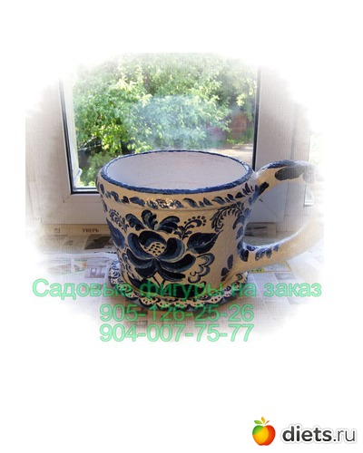 Чашка гжель кашпо, альбом: Хобби