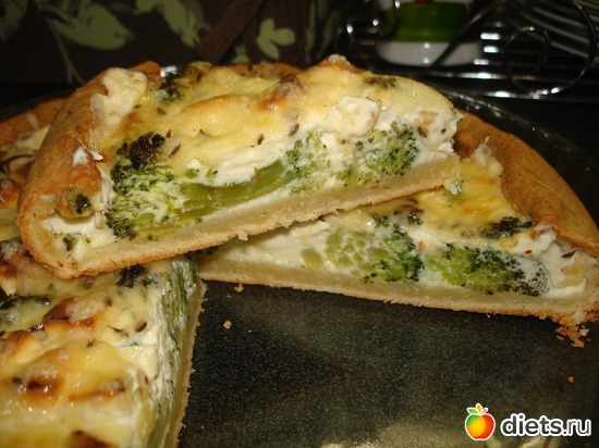 киш с брокколи и сыром фета, альбом: Мои вкусняшки