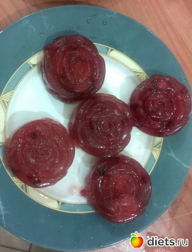 Желе из каркаде с настоящей брусникой, альбом: Еда