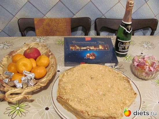 сладкий новогодний стол.Не диетический., альбом: Новый 2015 год