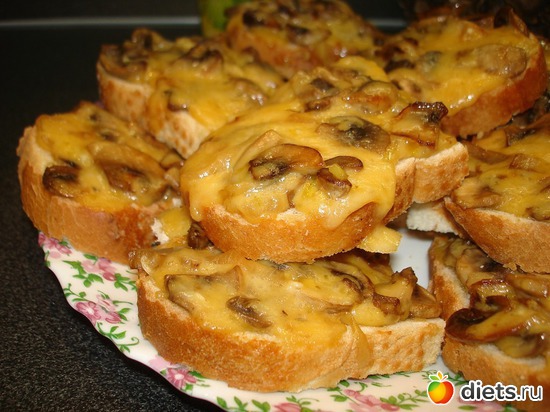 Горячие бутерброды с шампиньонами, альбом: Мои вкусняшки