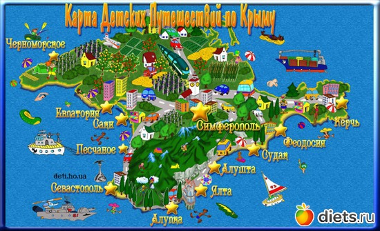 1 фото: Карта Крыма
