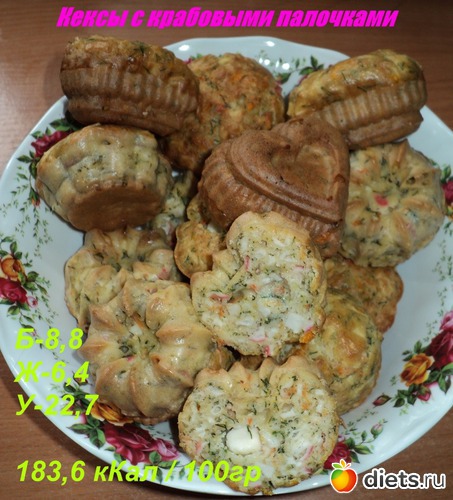 кексы с крабовыми палочками, альбом: Еда