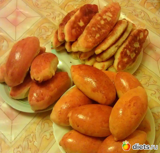 пирожки дрожжевые на сыворотке и воде., альбом: вкусняшки