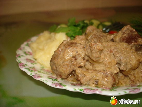 Говядина"Нежнейшая" в сметано-горчичном соусе, альбом: Мои вкусняшки