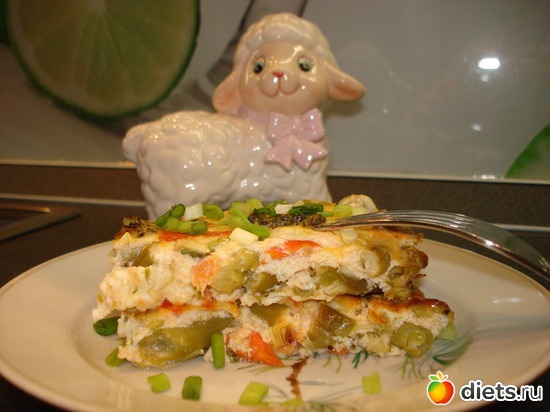 Овощи запеченные в омлете, альбом: Мои вкусняшки