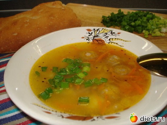 Быстрый суп с фрикадельками и обжаренной вермишелью, альбом: Мои вкусняшки