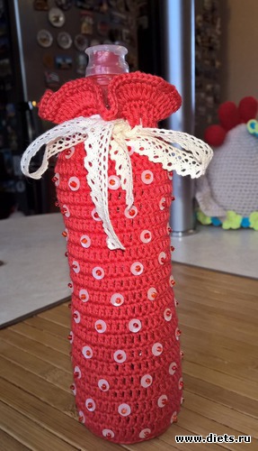 Чехол для бутылки, альбом: Мое хобби.Вязаные игрушки.