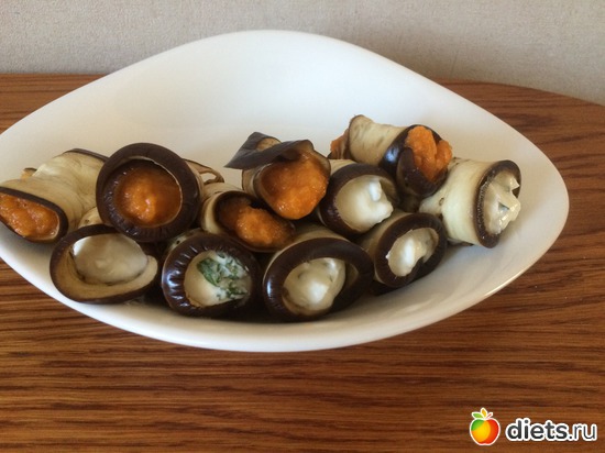 Рулетики баклаженные, альбом: Блюда из овощей