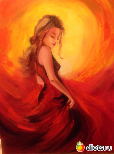 "Фламенко", 45*60, холст на подрамнике, масло, альбом: Моё творчество