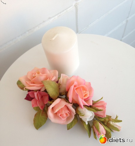 украшение для невесты в прическу, альбом: Цветы