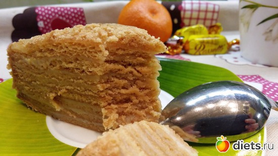 Торт медовый с заварным кремом любимый с детства, альбом: Мои вкусняшки