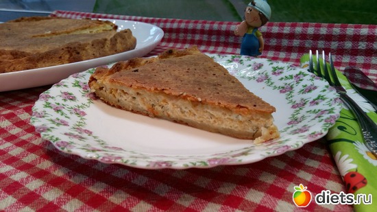 Пирог в стиле Хачапури - нежнейший пирог с творожным сыром и зеленью, альбом: мои вкусняшки-2