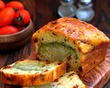 Закусочный кекс с брокколи, сыром и вялеными томатами