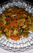 Сатэ из Индейки с овощами в Мультике или Кастрюльке.
