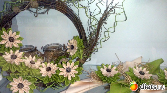 Декор из ткани