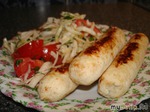 Домашние куриные сосиски.