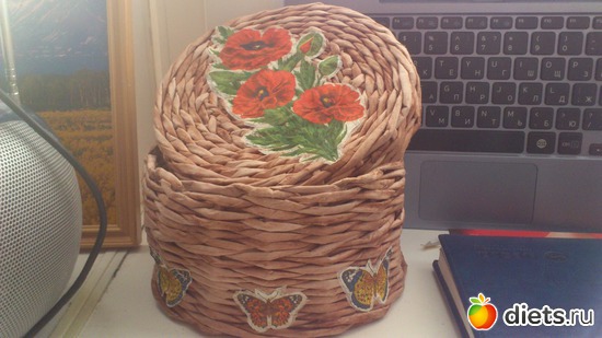 Плетение, альбом: Плетение из бумажной лозы