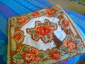Подушечка с винтажными розами, неоконченная. Первая в моей практике.