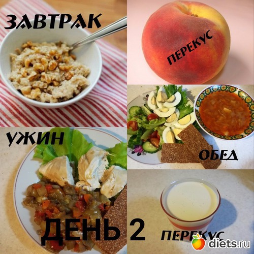 2 ДЕНЬ: завтрак, обед, ужин и перекусы, альбом: МЕНЮ 1-Й НЕДЕЛИ ПО ПРОГРАММЕ ХУДЕЕМ ВМЕСТЕ