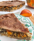 Тыквенно-мясной пирог на перекус
