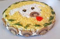 салат слоеный "Собачка"