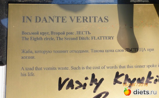 20 ����: ���������� ������� ������� In Dante Veritas.