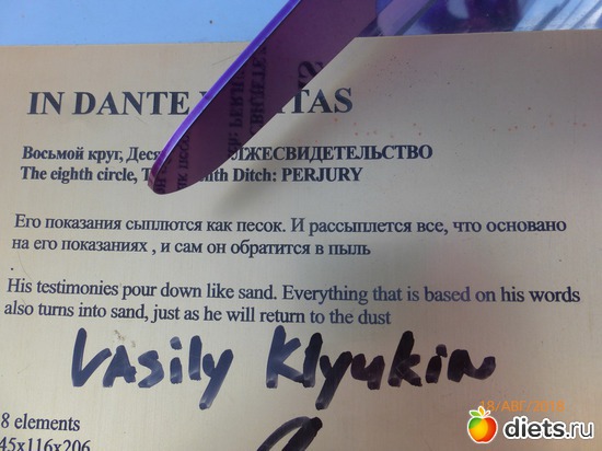 12 ����: ���������� ������� ������� In Dante Veritas.