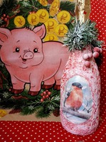 Мои новогодние бутылочки с пылу с жару